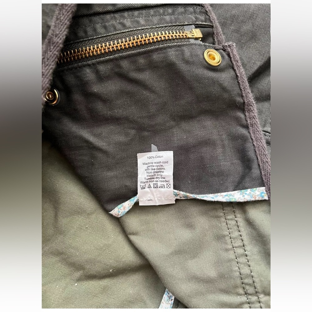 J Crew Women’s Relaxed Boyfriend Field Jacket Style Army Green Size Xsmall - Picture 6 of 10
